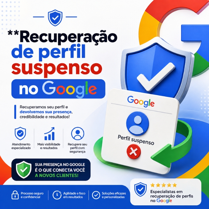 Recuperação de Perfil Suspenso no Google